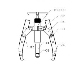 EXTRACTOR HIDRÁULICO FORZA SERIE 1308TH